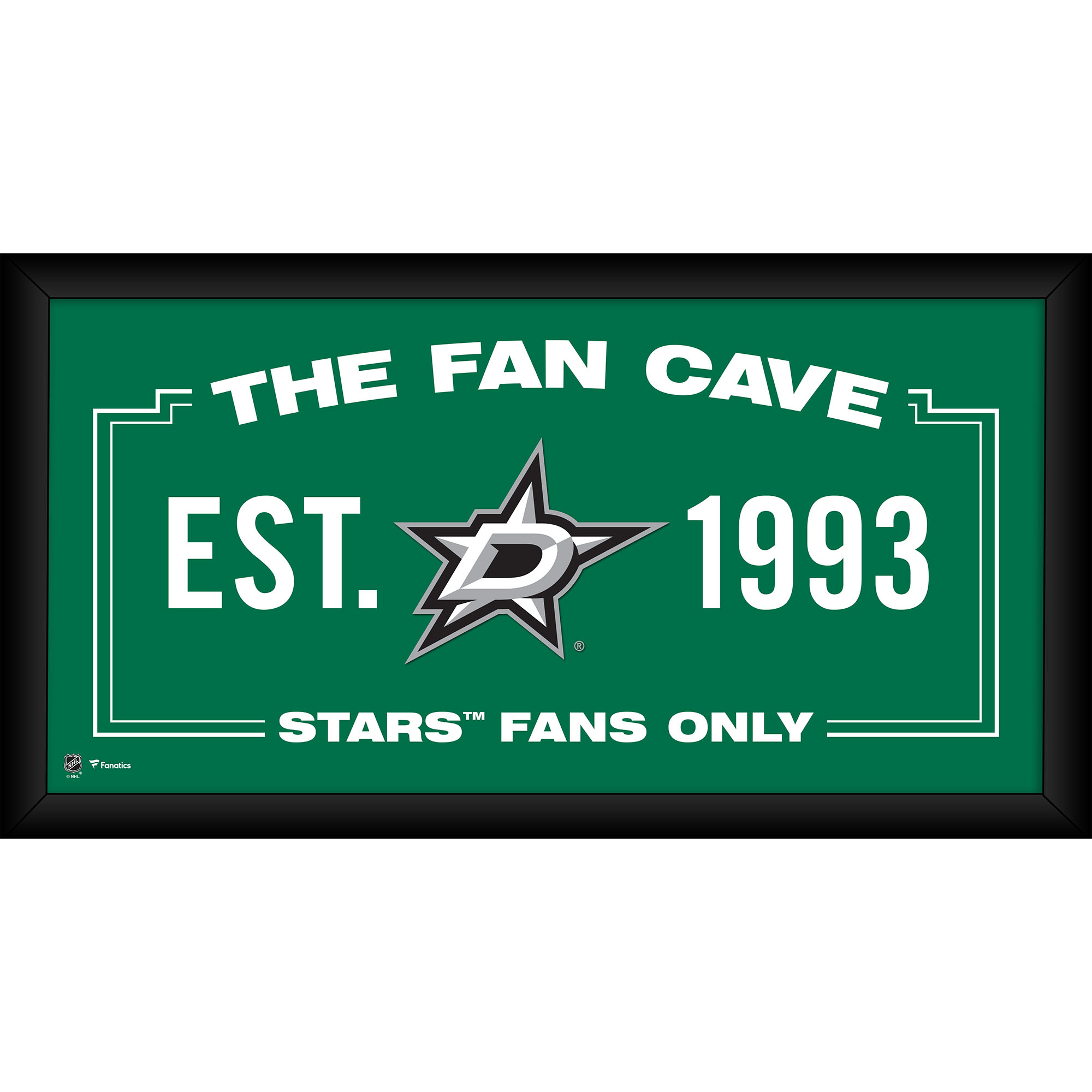 Dallas Stars – Gerahmte Fan-Cave-Collage, 25,4 x 50,8 cm Image