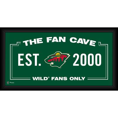 Minnesota Wild – Gerahmte Fan-Cave-Collage, 25,4 x 50,8 cm Image