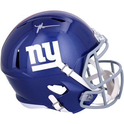 Von Malik Nabers signierter Riddell Speed-Replika-Helm der New York Giants Image