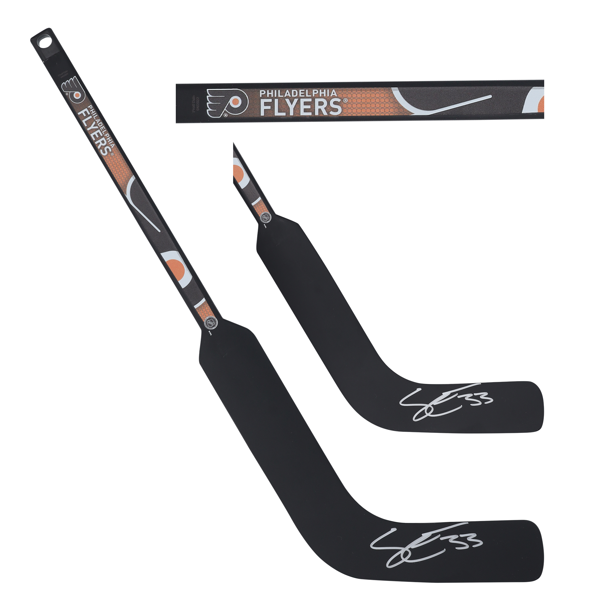 Signierter Mini-Torwartschläger von Samuel Ersson, Philadelphia Flyers Image