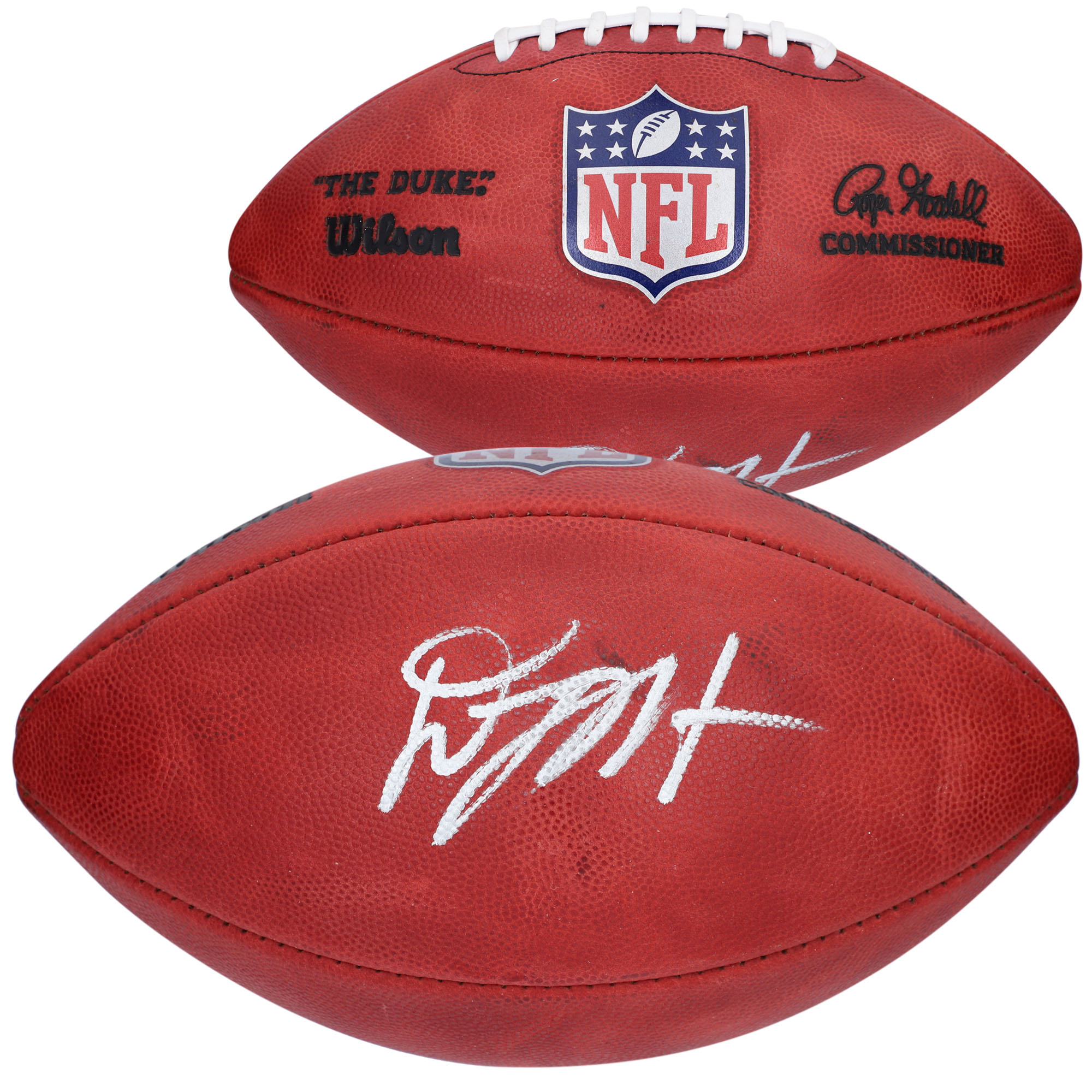 "D.J. Moore Buffalo Bills signierter Wilson Duke Football (Vollfarbe)" Image