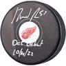 David Perron Detroit Red Wings Fanatics Authentic Autographed Hockey Puck with ""DET Debut 10/14/22"" Inscription