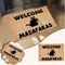 Dark Cat Welcome Madafakas Full Print Doormat Fun Doormat Home Decor Kitchen Bathroom Decor Give