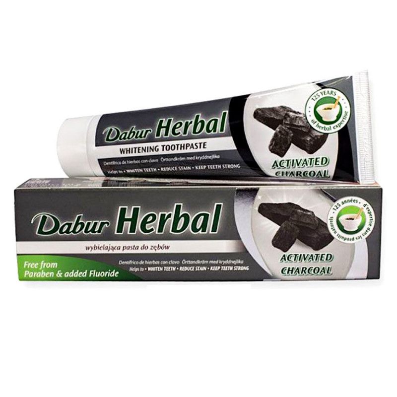 Dabur - Dentifricio al carbone alle erbe 100 ml