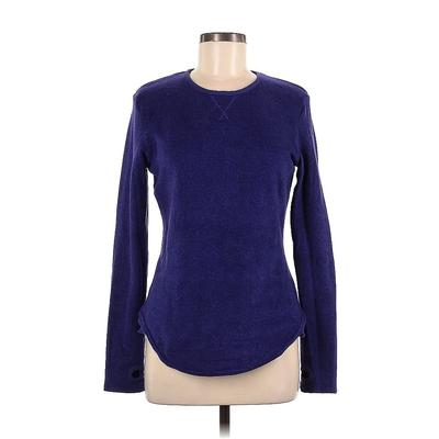 Cuddl Duds Long Sleeve Top Blue Crew Neck Tops - Women's Size Medium