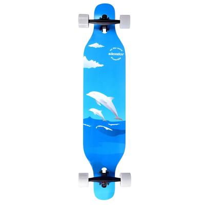 Longboard Skateboard 42 inch Drop Through Deck Complete Maple Cruiser Freestyle, Camber Concave