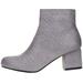 Via Rosa Women's Microsuede Ankle Boots Slip-On Fashion Shoes