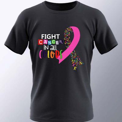 TEMU Fight In Print T Shirt, Tees For Men, Casual Short Sleeve T-shirt For Summer Image