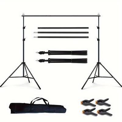 TEMU 2x2m Photography Studio Backdrop Stand Photo Video Studio Equipment Backdrop Support System Kit