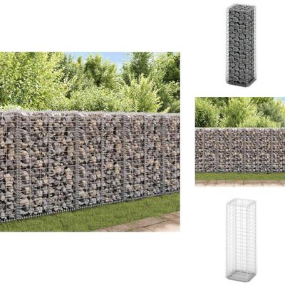 Steinkorb Gabione mit Deckeln Verzinkter Draht 100×30×30 cm - Gabionenkasten - Stahltrennung Image