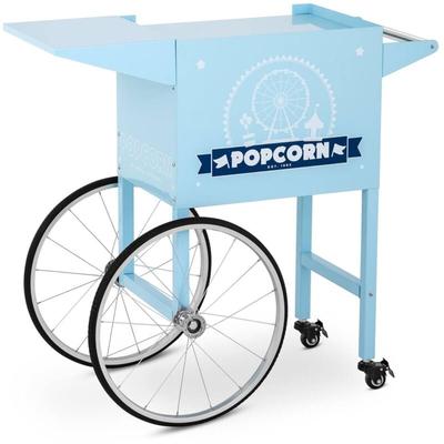 Popcornwagen Wagen für Popcornmaschine Popcorntrolley 2 Bremsen blau