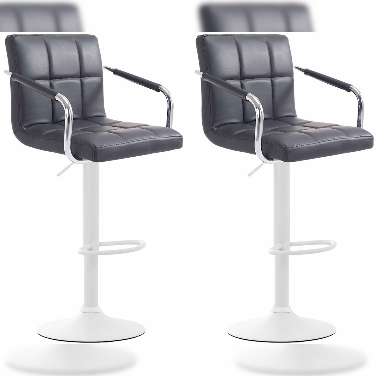 CLP 2er Set Barhocker Lucy V2 schwarz/weiß Image