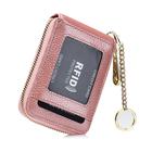RFID Credit Card Holder, Casual Multi-compartment Wallet, Simple Zip Around Card Case