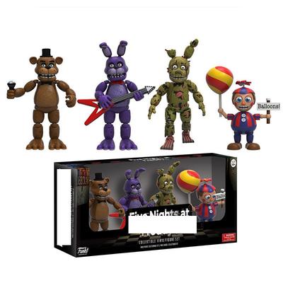 Five Nights at Freddy's Golden Bear Balloon Set Toy Bear Handmade Ornaments Freddie Hoschka Bonnie Joint Moveable