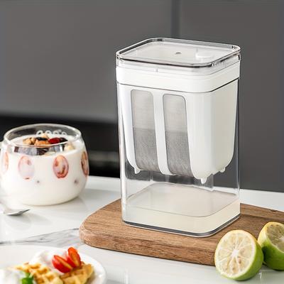 TEMU Yogurt Filter Homemade Maker Filter Net Cold Separation Fruit Bento Fresh-keeping Box For Restaurants