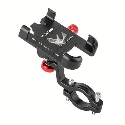 TEMU Bicycle Phone Mount, Alloy Bicycle Phone Holder, 360Â° Bike Motorcycle Handlebar For All Cell Phone