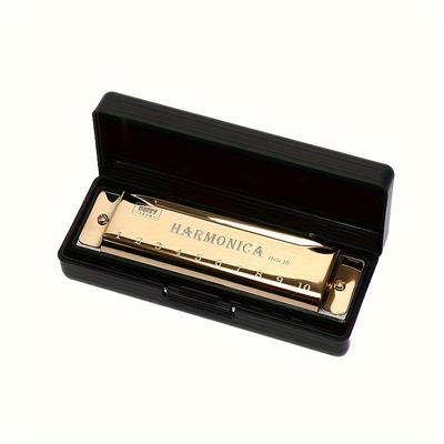 TEMU 1pc 10 Holes Harmonica Mouth Organ, Puzzle Musical Instrument Teaching Aids For Beginner