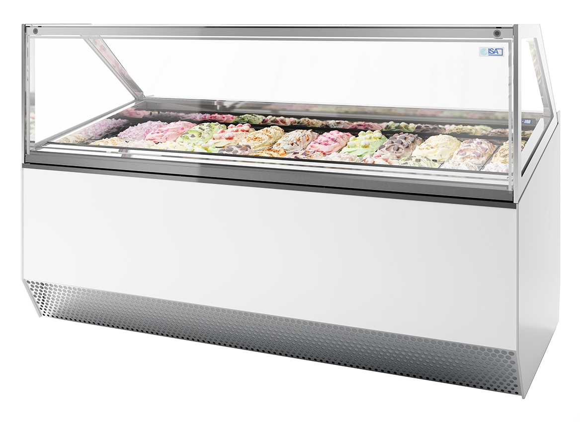 ISA Speiseeisvitrine MILLENNIUM 2.0 GE 120 H135, 630 Liter, RAL 9003 (Signalweiß) Image