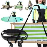 Dopebox 2024 New Clearance Outdoor Portable Beach Chair Storage Strap swimming Pool Love Handles Shoulder Strap Changeable Folding Bicycle Balance Car Shoulder Strap Backyard Decorations (Black)