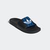 Badesandale ADIDAS ORIGINALS "ADILETTE", Gr. 39, schwarz (core schwarz, blau, cloud weiß), Synthetik, sportlich, Schuhe Pantolette Badelatschen