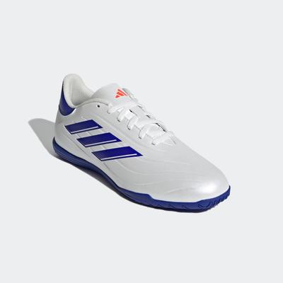 Fußballschuh ADIDAS PERFORMANCE "COPA PURE 2 CLUB IN" Gr. 48, weiß (cloud white / lucid blue solar red) Schuhe