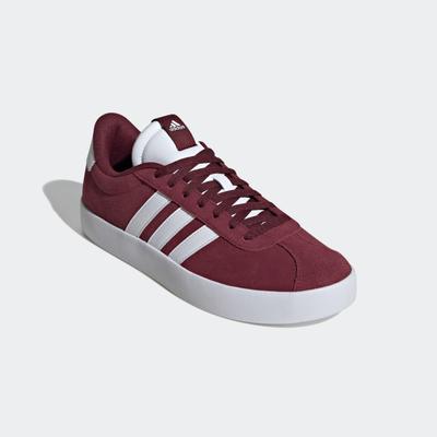 Sneaker ADIDAS SPORTSWEAR "VL COURT 3.0", Gr. 45, rot (sharot, ftwwht, sharot), Leder, Synthetik, sportlich, Schuhe, ins