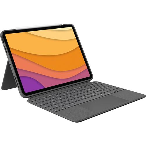 "LOGITECH iPad-Tastatur ""Combo Touch iPad Air (4. Gen - 2020) Keyboard Case"" Tastaturen grau iPad Tastatur"