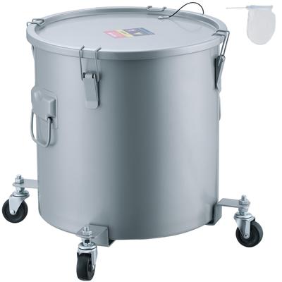 VEVOR Fryer Grease Bucket Rust-Proof Coating Oil Transport Container with Lid Lock Clips for Hot Cooking Oil Filtering