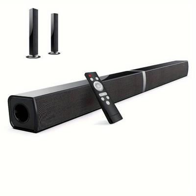 TEMU 2 In 1 Tv Sound Bar, Sound Bars For Smart Tv, 50w Wireless 2.0 Channel Home Audio Sound Bars With Arc/optical/aux Connection