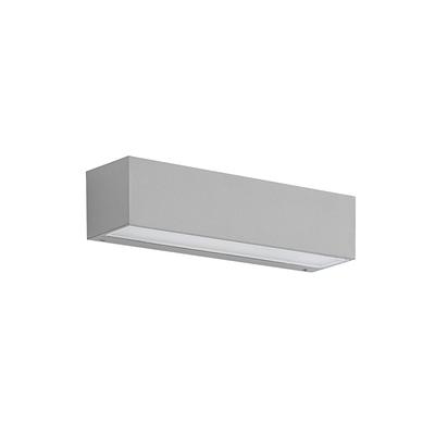 LED Außenwandleuchte aus Aluminium, grau