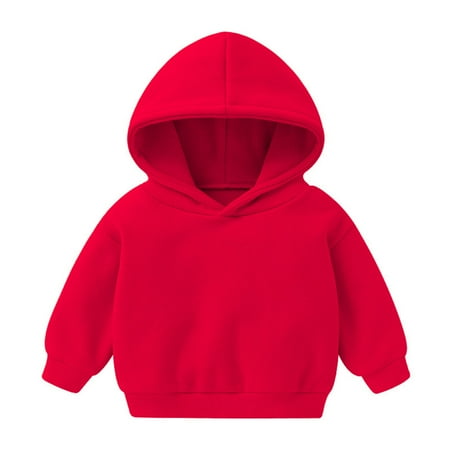Youmylove Toddler Kids Sweatshirts Toddler Boys Girls Pullover Casual Plus Hoodies Children Solid Color Sweatshirt Babies Girls Hooded Tops Stylish Leisure Outwear