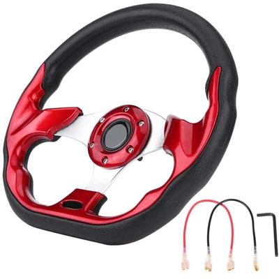 Ej.life - 320mm Rennlenkrad Carbon Faser Rennlenkung Modifikation Mini Drifting Lenkrad Wildleder Image