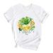 Girls Tops Size 12-14 Soft Short Sleeve Crew Neck T Shirts Printed Gift Tops J 12-13 Years