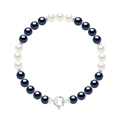 Armband – Reihe aus echten Süßwasser-Zuchtperlen, rund 6–7 mm Image