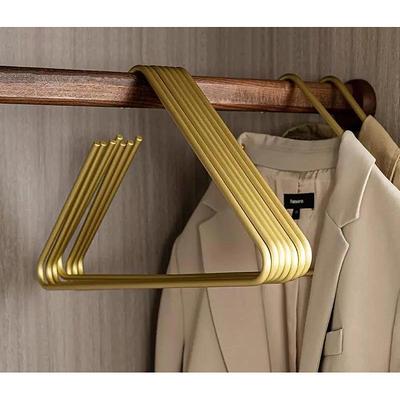 Creative Triangle Clothes Hangers 5pcs Solid Metal Hangers For Coat Trousers Scarf Drying Rack Storage Racks Wardrobe Organizer