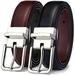 QIUTIAN Men s Belt Reversible Belt 1.25 For Gift Mens Casual Golf Dress pants shirts One Reverse For 2 Sides