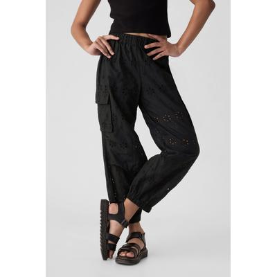 Gap Girls Black Pull On Cargo Parachute Trousers (4-13yrs) - Black