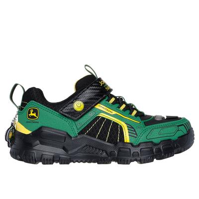 Skechers Boy's John Deere: Adventure Track - Rugged-Brights Sneaker | Size 1.5 | Green/Black | Synthetic/Textile