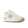 Sneaker NEW BALANCE "WL574", Gr. 41, weiß (sanftes weiß), Leder, Textil, sportlich, Schuhe