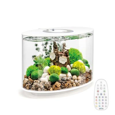 biOrb White LOOP 15 Aquarium with MCR Light, 4 Gallon