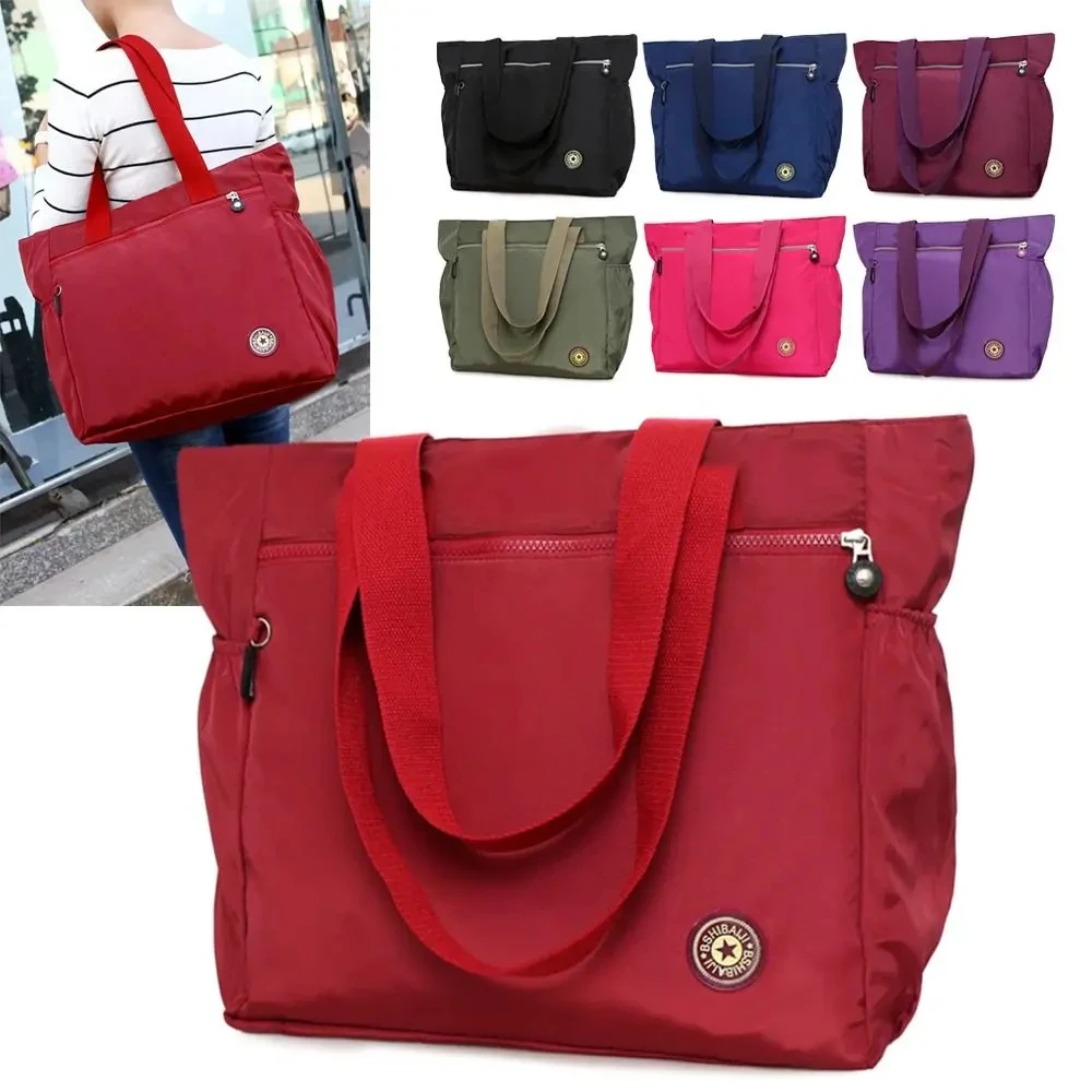 Super grand sac! Sac à Main en Nylon de Grande Capacité pour Femme, Fourre-Tout Solide, à la Mode, pour le Shopping