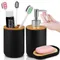 Ensemble de salle de bain, distributeur de savon pour les mains, porte-brosse à dents et boîte à savon, décoration de salle de bain, porte-articles de toilette pour accessoires de bain