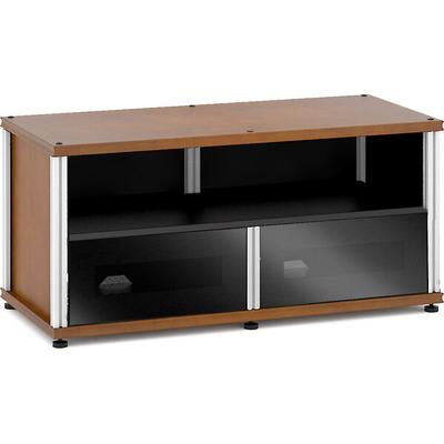 Salamander Designs Synergy Single Box 223 - American Cherry Black Glass with Aluminum Posts