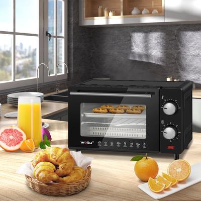 Woltu - 10 Liter Minibackofen, 650 Watt Pizzaofen Backblech mit Timer Toasterofen für Pizza, Toast,