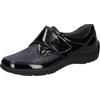 Klettschuh WALDLÄUFER "HENNI-Soft", Damen, Gr. 5,5 (38,5), blau (nachtblau), Lackleder, Textil, Nappaleder, sportlich, Schuhe, Bequemschuh, Komfortschuh in Lack-Optik, Weite H = sehr weit