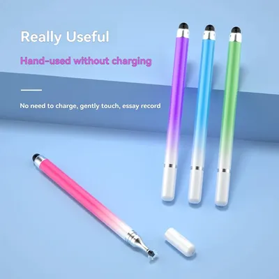 Dual-head Capacitive Pen Disc Silicone Head Dual-purpose Stylus PaintingOffice Retouching Mobile
