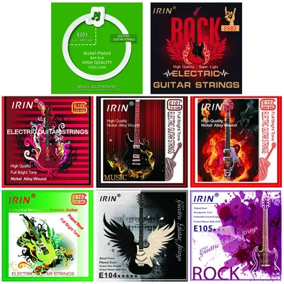 IRIN Electric Guitar Strings Play Real Heavy Metal Rock E100 E101 E102 E103 E104 E105 Nickel Wound