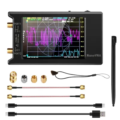 2024 Updated NanoVNA-H4 4inch Vector Network Analyzer 10k-1.5GHz HF VHF UHF Antenna Analyzer Version