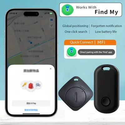 Key GPS Tracker Bluetooth Works with Find My APP Global Positioning Finder Smart Anti-lost Alarm