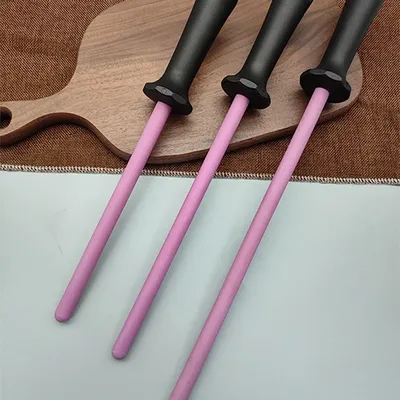 8/10/12 Inch Professional Ceramic Knife Sharpener Rod Durable Knife Grinder With Non-Slip Handle